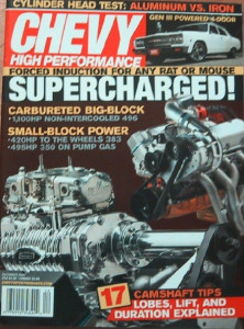 CHEVY HIGH PERFORMANCE 2007 DEC - 1100 HP, CAM SCIENCE